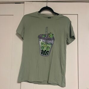 ROMWE Sage Green T-Shirt